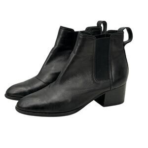 Rag & Bone Walker Boot Napa Leather Chelsea SZ 38.5 Women's Black Chic Classic